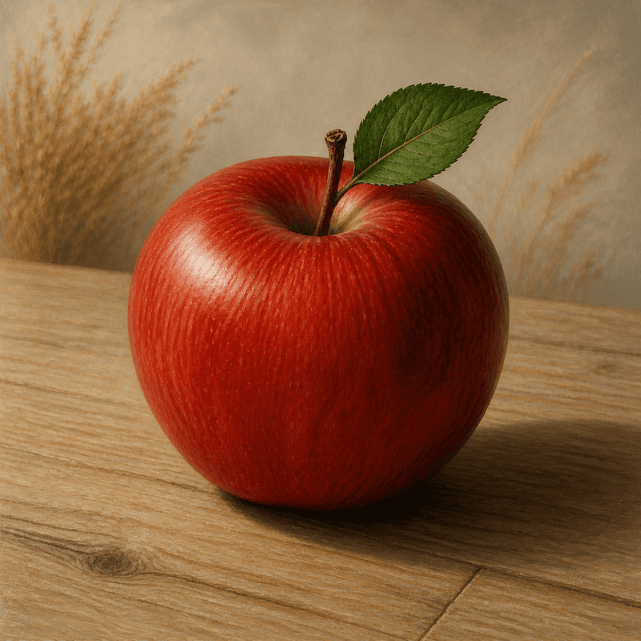 Academic style apple artwork