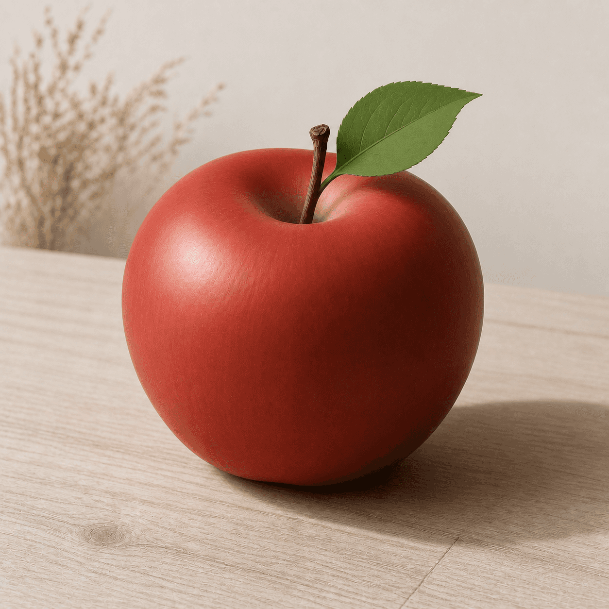 Minimalism style apple artwork