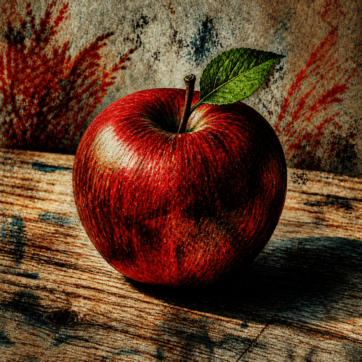 Anti Design style apple artwork