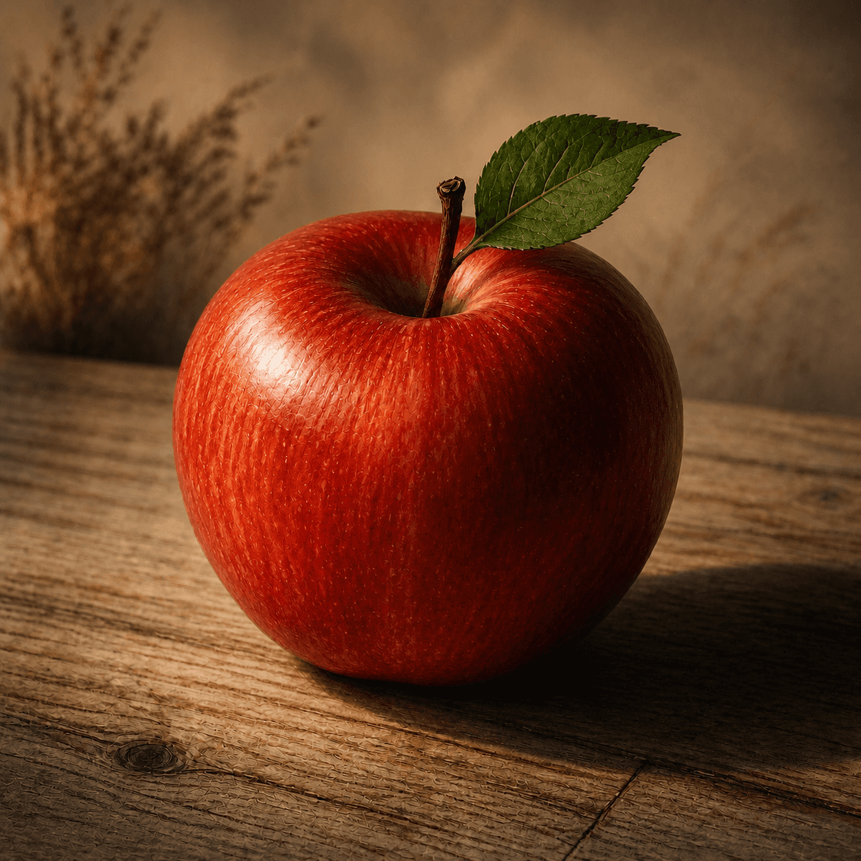 Cinematic Photography style apple artwork