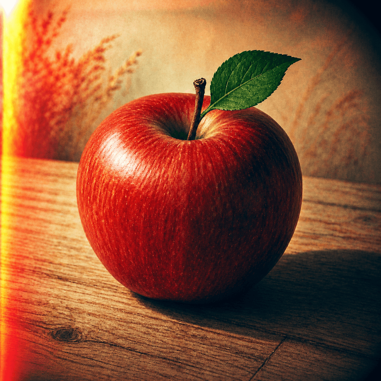 Lomography style apple artwork