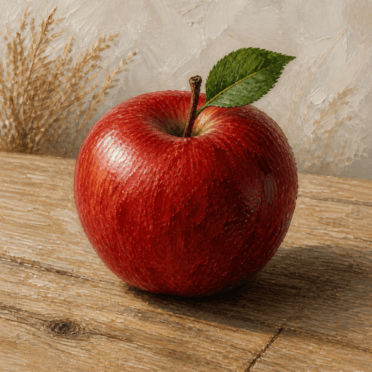 Oil Painting style apple artwork