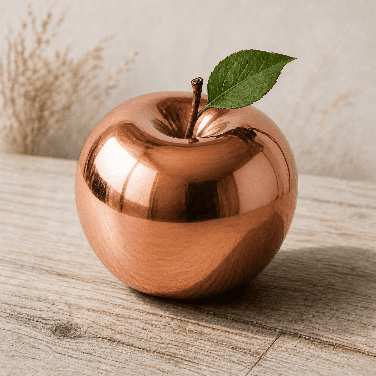 Metal style apple artwork