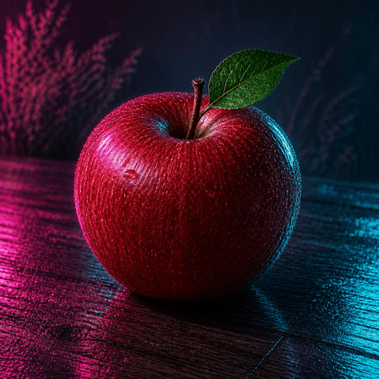Cyberpunk style apple artwork