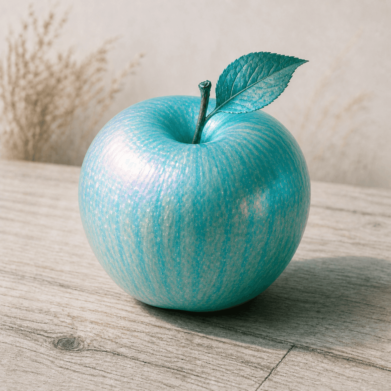 Seapunk style apple artwork