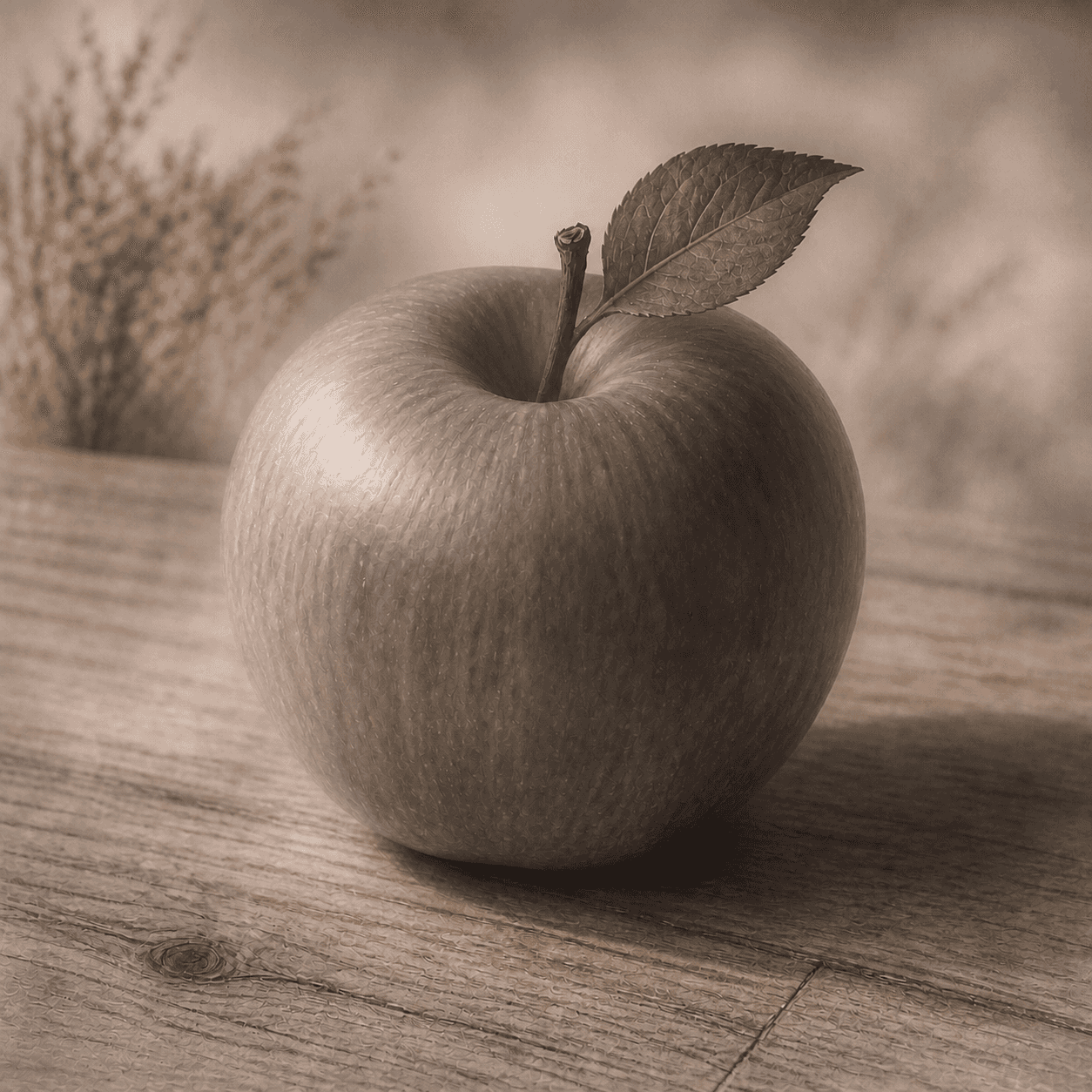 Dreamcore style apple artwork