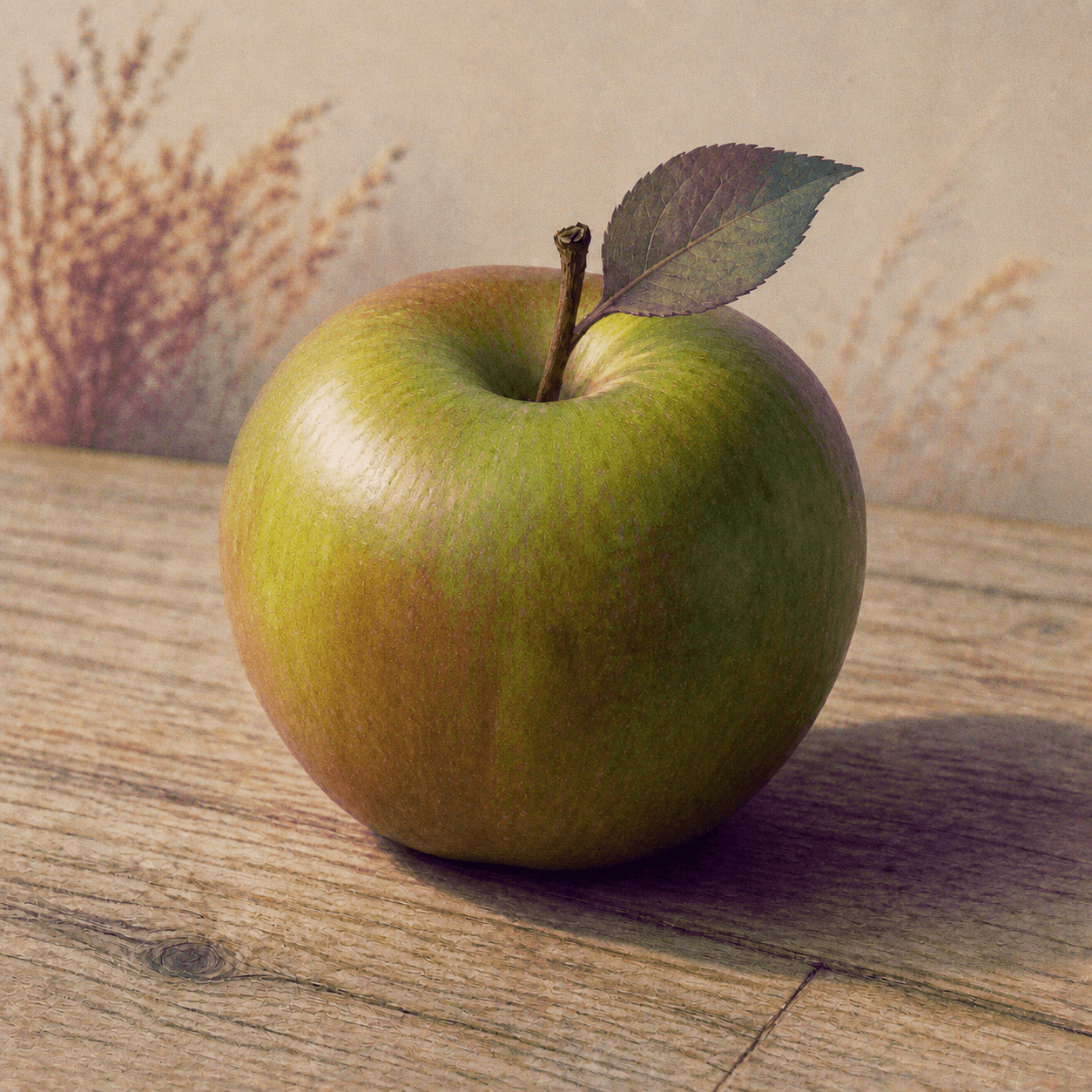 Weirdcore style apple artwork