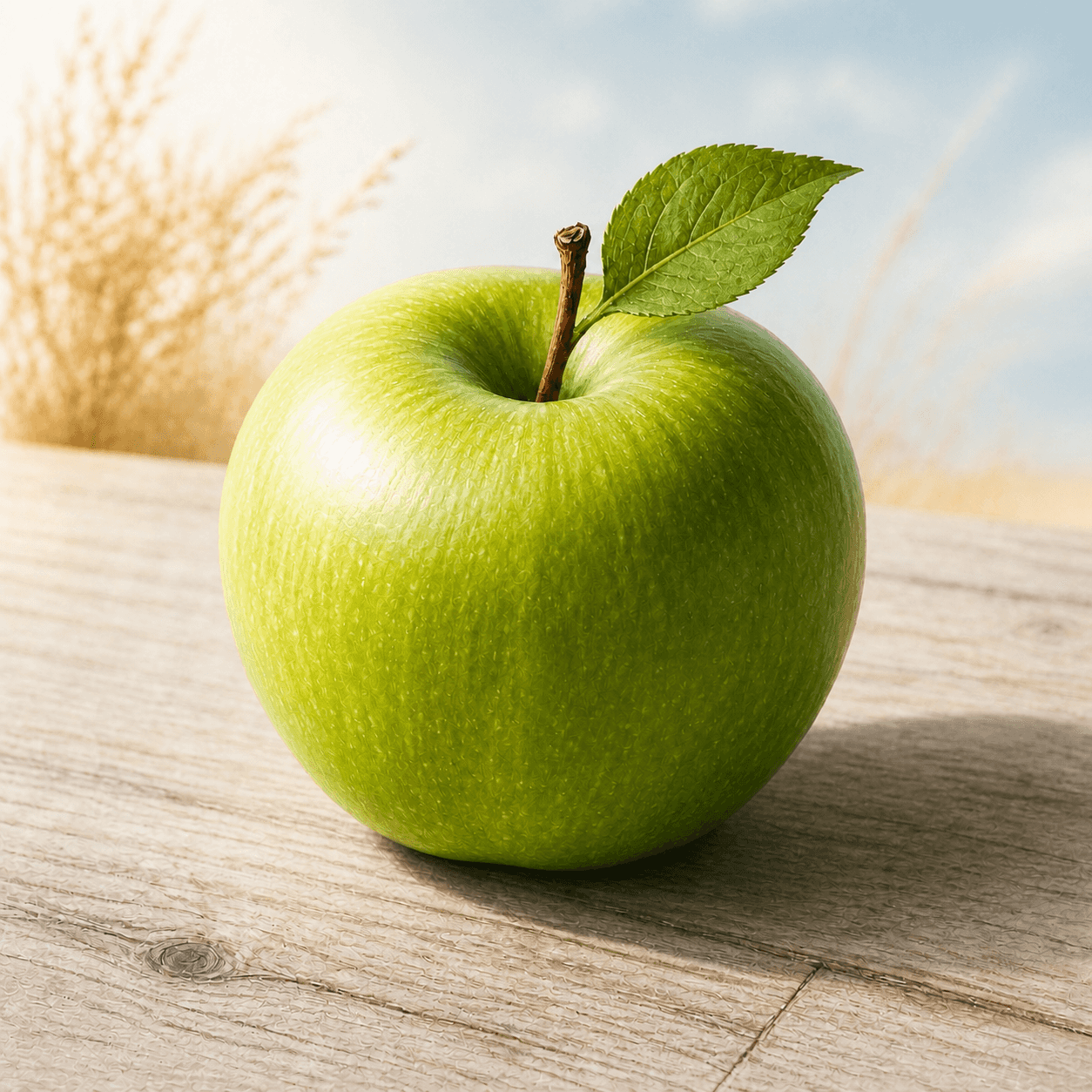 Solarpunk Network style apple artwork