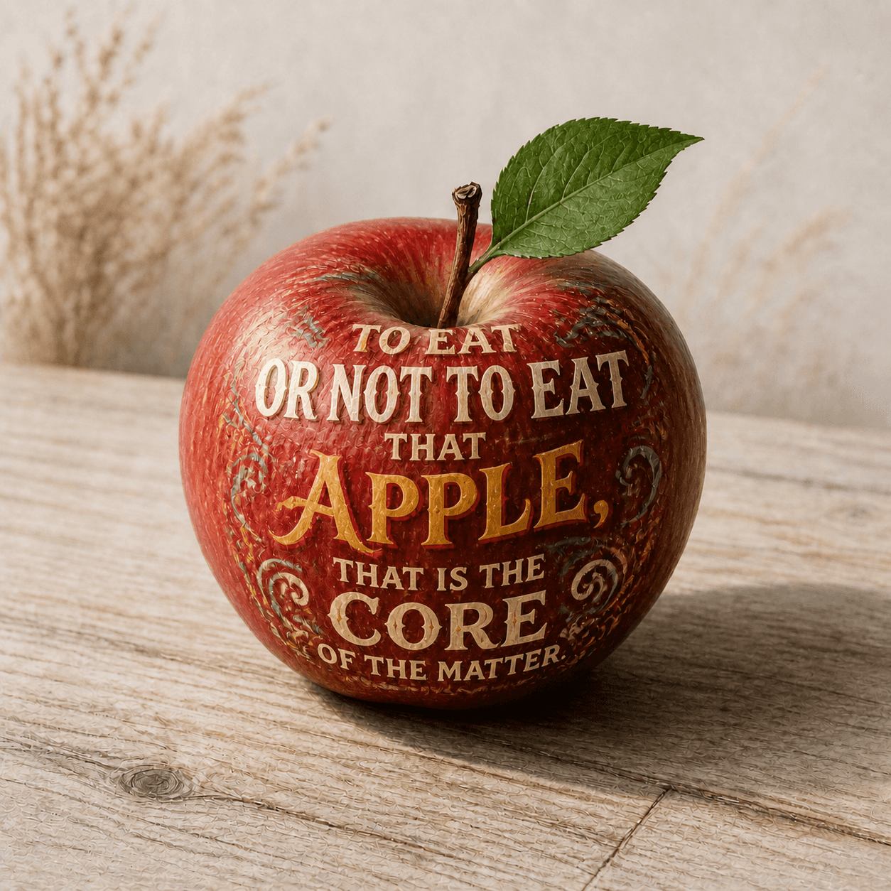 Postmodern Architecture style apple artwork